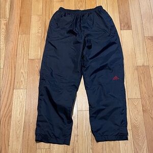 adidas Black Track Pants with Red Logo Accent